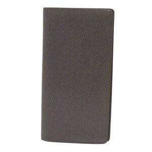 LOUIS VUITTON Taiga Portefeuille Brazza Long Wallet Gray